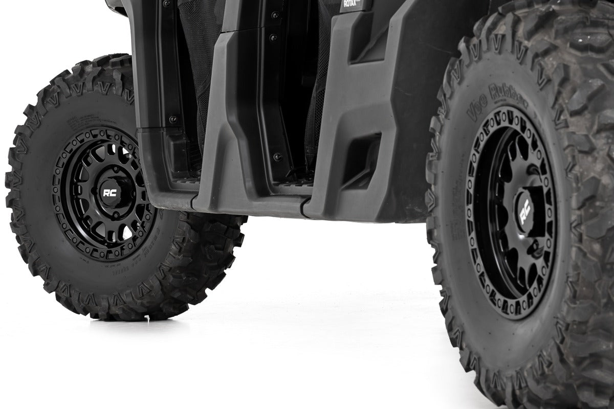 Rough Country Semi Gloss Black 14x7/4x137 One Piece 82 Series Wheel