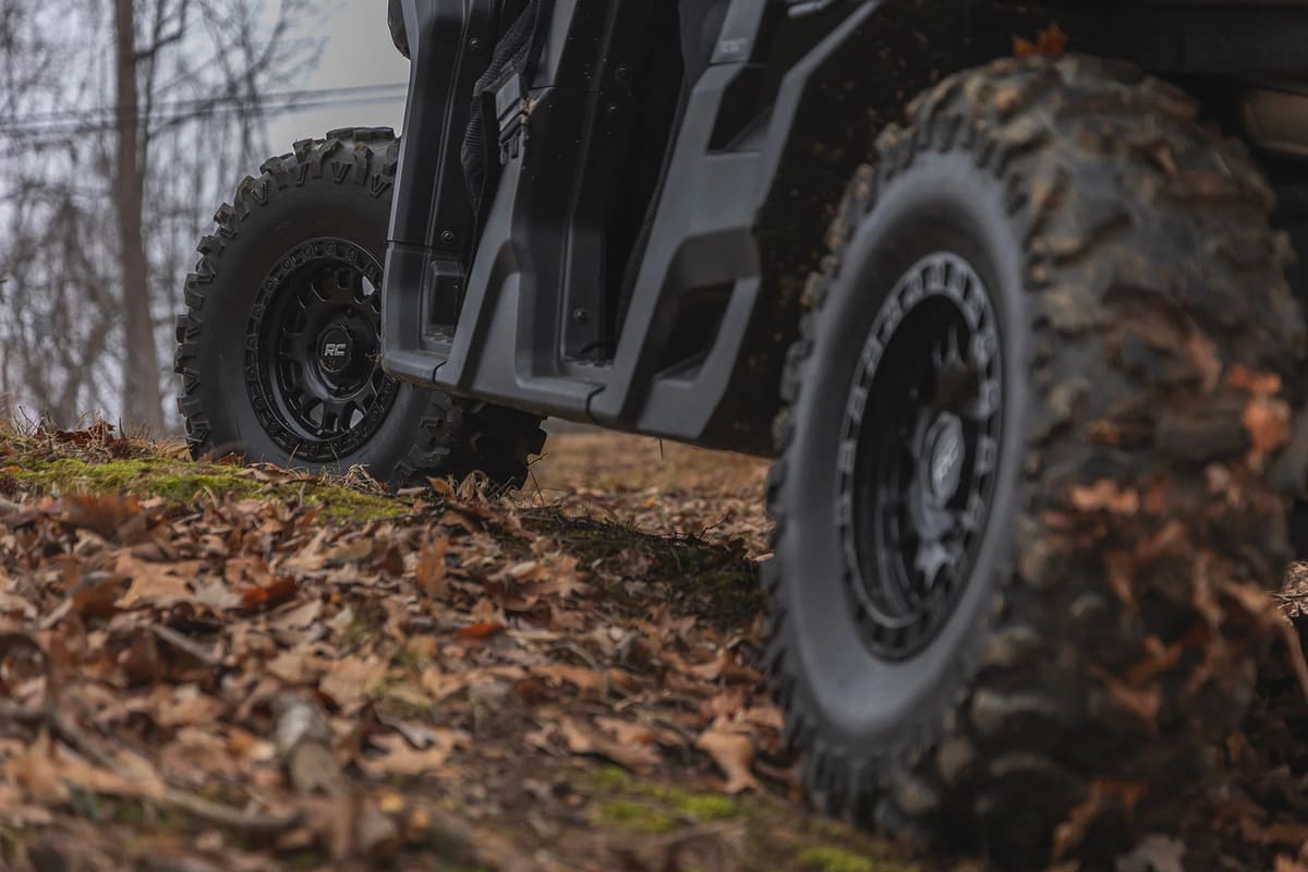 Rough Country Semi Gloss Black 15x7 | 5x4.5 | +10mm 82 Series Wheel