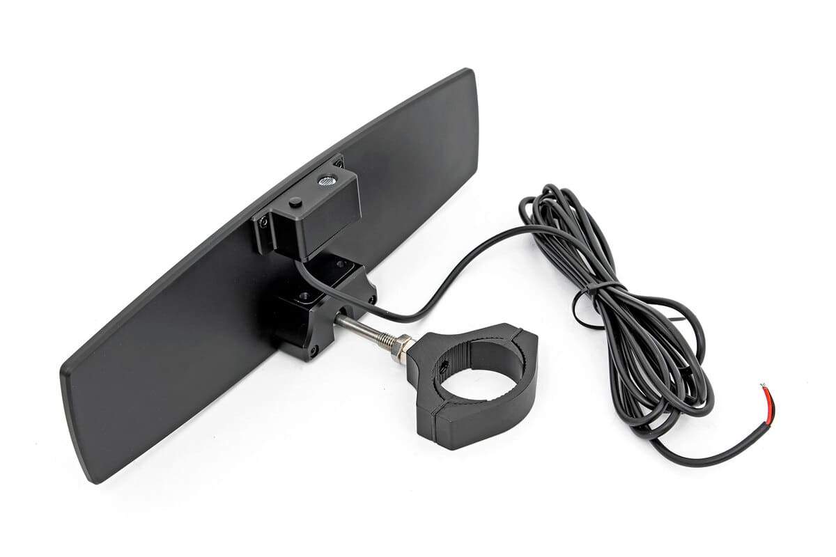 Rough Country UTV 1.75-2" Mount 12" Dome Light Aluminum Rear View Mirror
