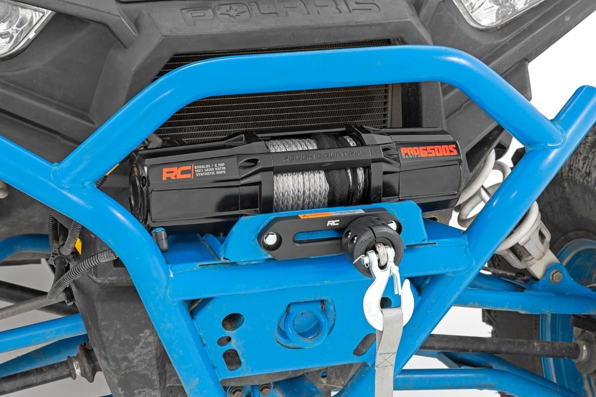 Rough Country UTV 6500 lb Winch w/ Remote Synthetic Rope