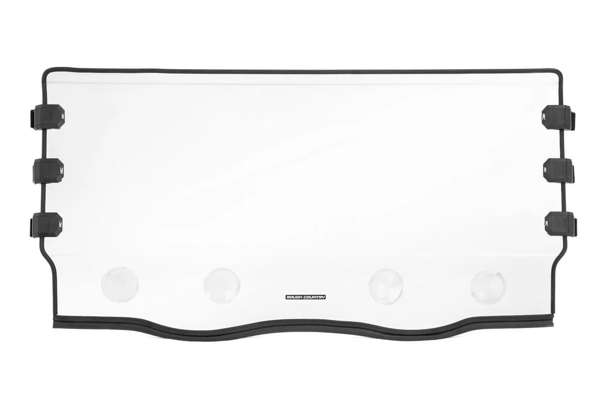 Rough Country Yamaha Viking EPS Scratch Resistant Vented Full Windshield