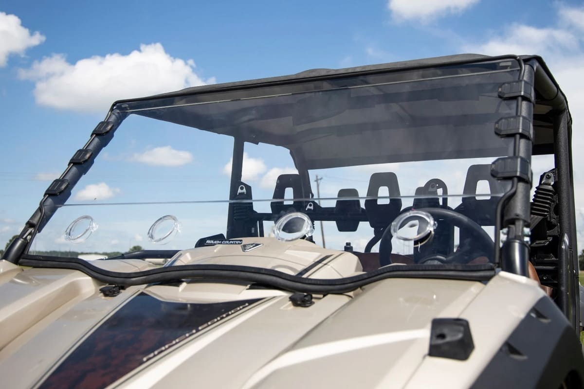 Rough Country Yamaha Viking EPS Scratch Resistant Vented Full Windshield