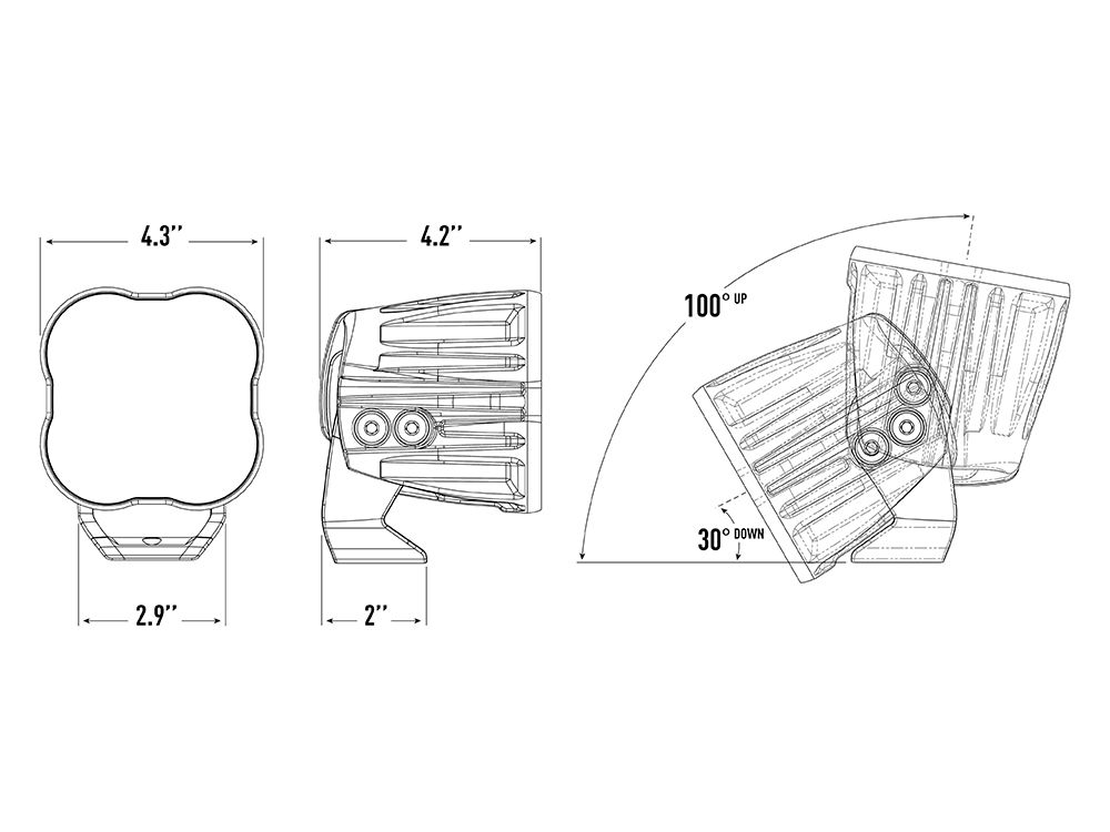 Triple R Lighting RP Spot - Two Lamp