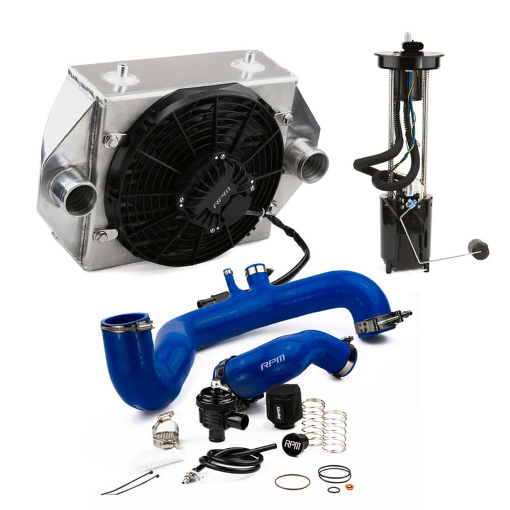 RPM '17-'19 Can-Am Maverick X3 Upgrade kit Big Core Intercooler Fuel Pump & Silicone 120HP to 170+HP