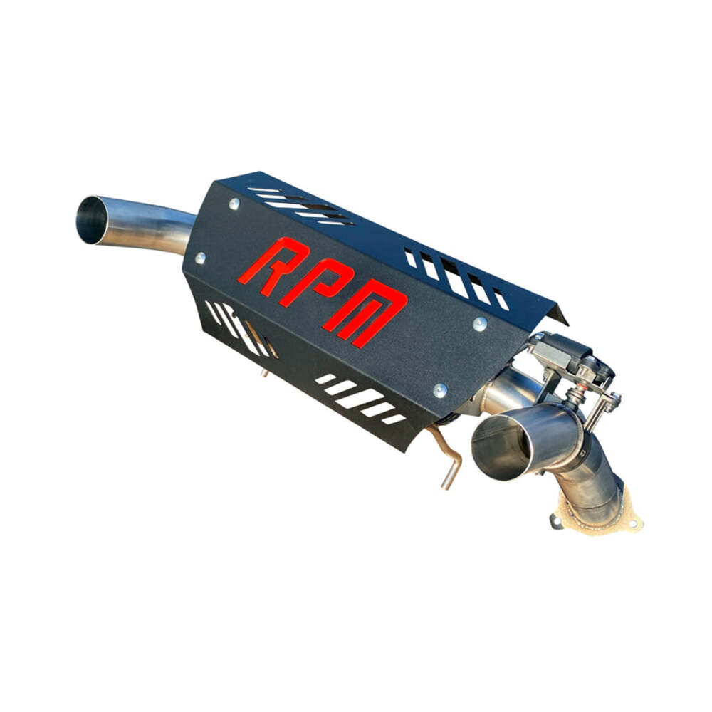 RPM '16-'22 Polaris RZR XP Turbo / Turbo S Dual Tip E-Valve Muffler Captains Choice Exhaust