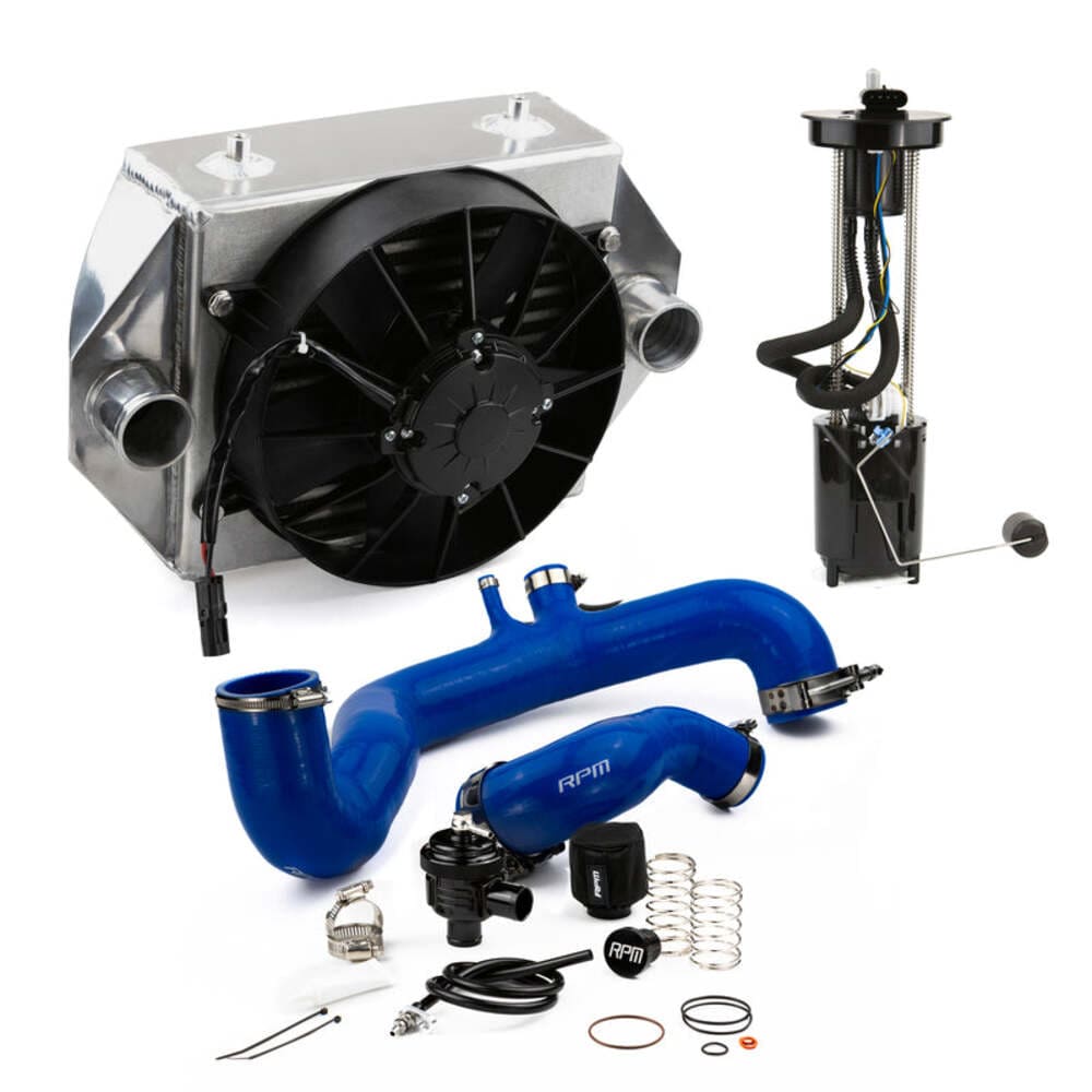 RPM '17-'19 Can-Am Maverick X3 Upgrade kit Big Core Intercooler Fuel Pump & Silicone 120HP to 170+HP