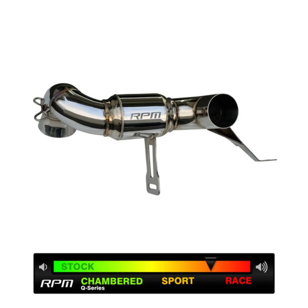 RPM Can-Am Maverick R 3" Slip On Muffler Delete & Race Pipe