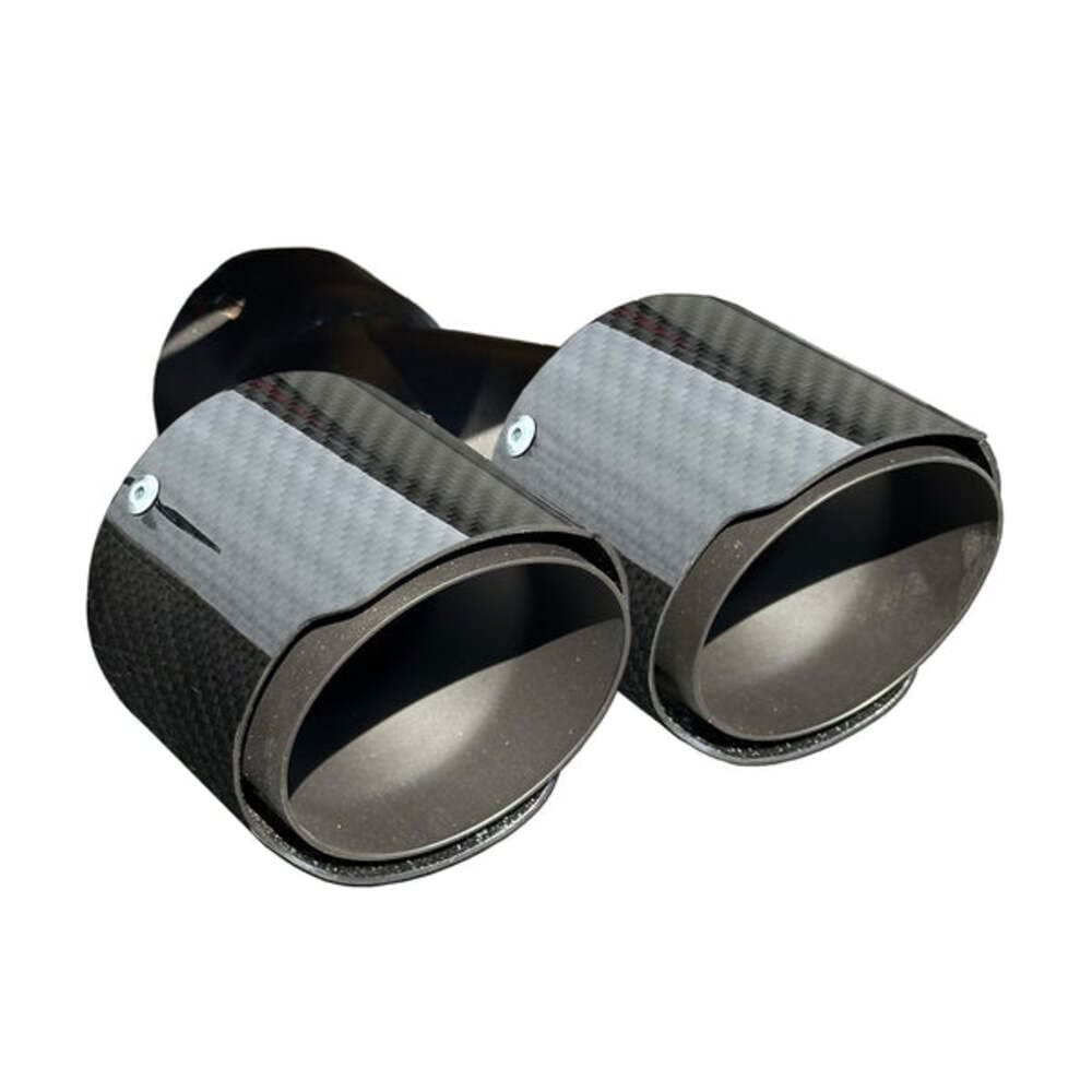 RPM Can-Am Maverick R Carbon Colored Dual Exhaust Tips