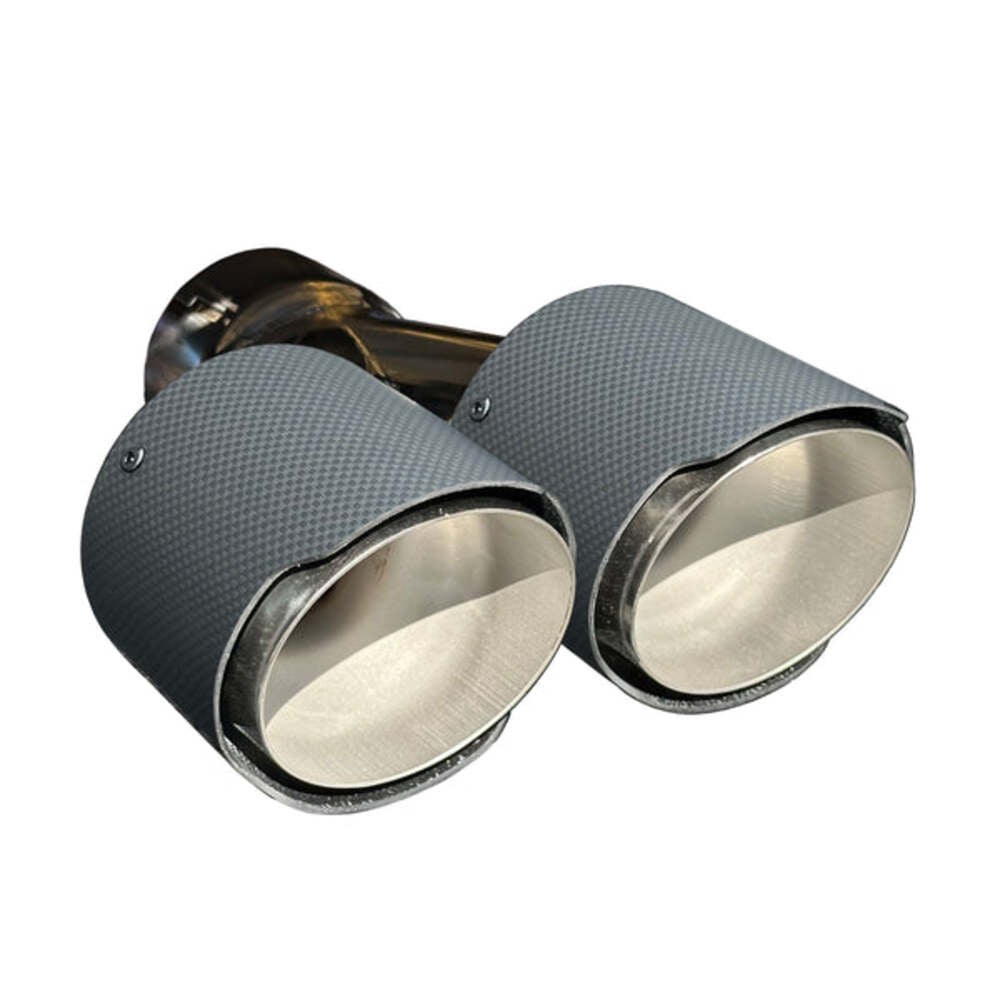 RPM Can-Am Maverick R Carbon Colored Dual Exhaust Tips
