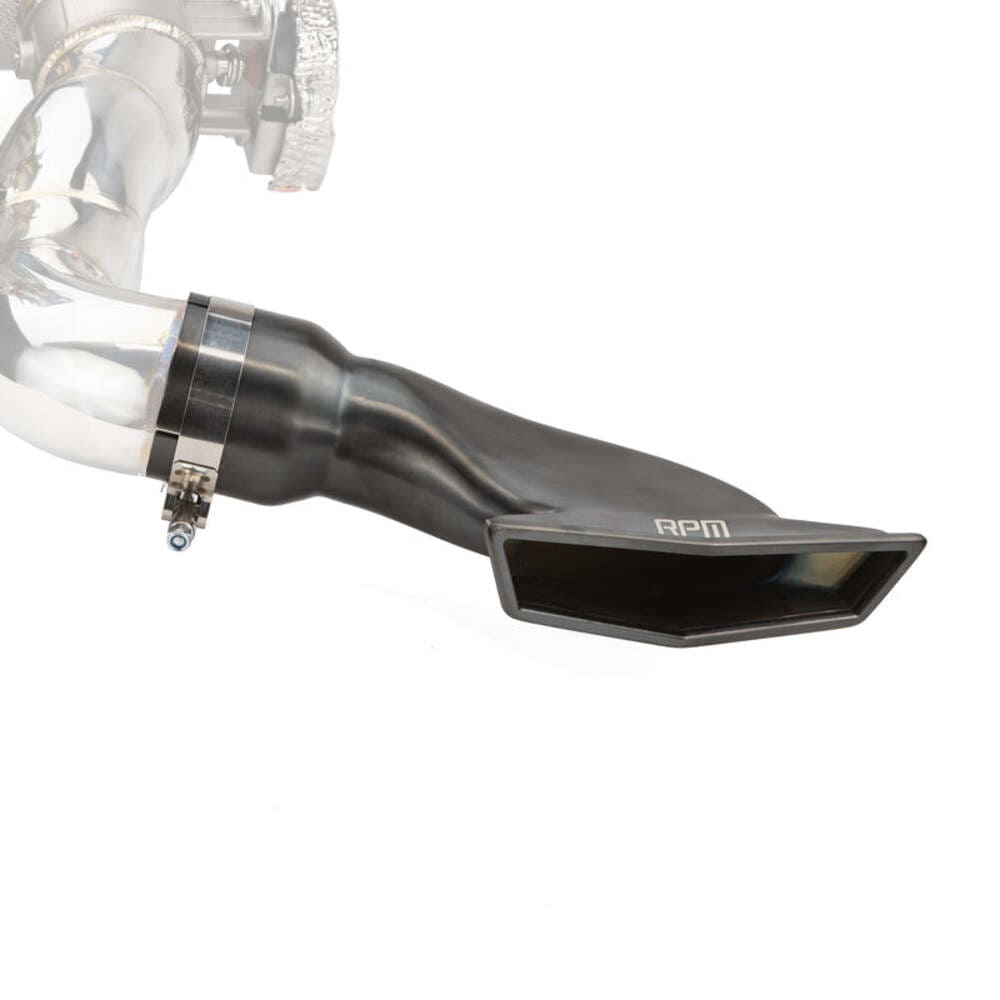 RPM Can-Am Maverick R Stainless Brushed Blued & Black E-Valve TIP