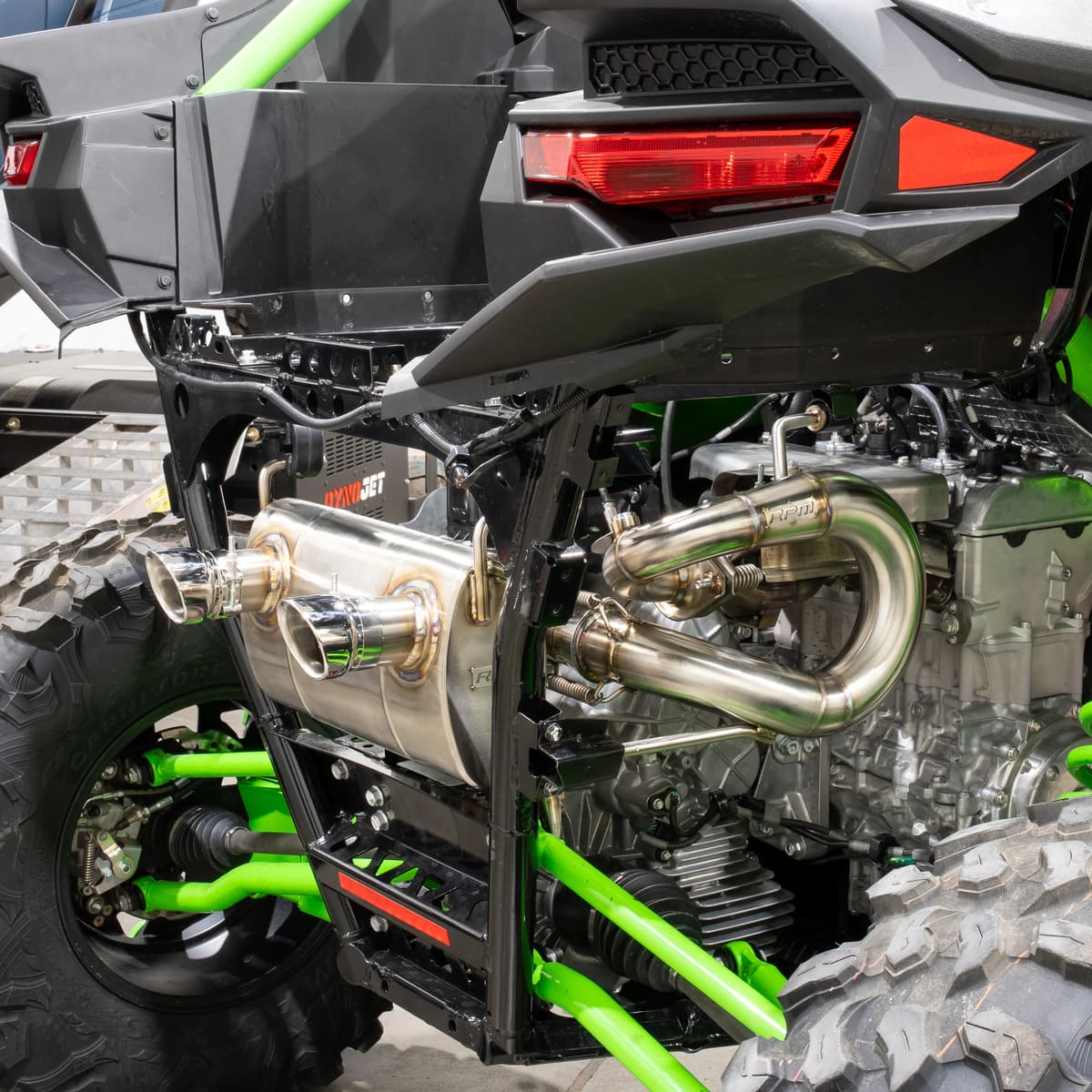 RPM Kawasaki Teryx H2 3/4 Exhaust – 2.5" Mid Pipe + Chambered Muffler/Straight or E-Valve Option