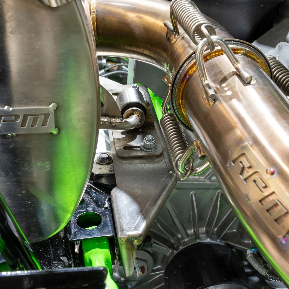 RPM Kawasaki Teryx H2 3/4 Exhaust – 2.5" Mid Pipe + Chambered Muffler/Straight or E-Valve Option