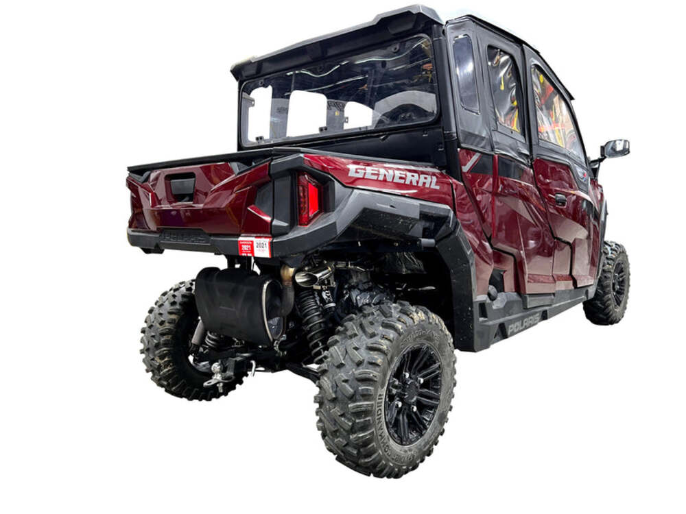 RPM Polaris General 1000 2.5" E-valve Captain's Choice Side Dump Exhaust