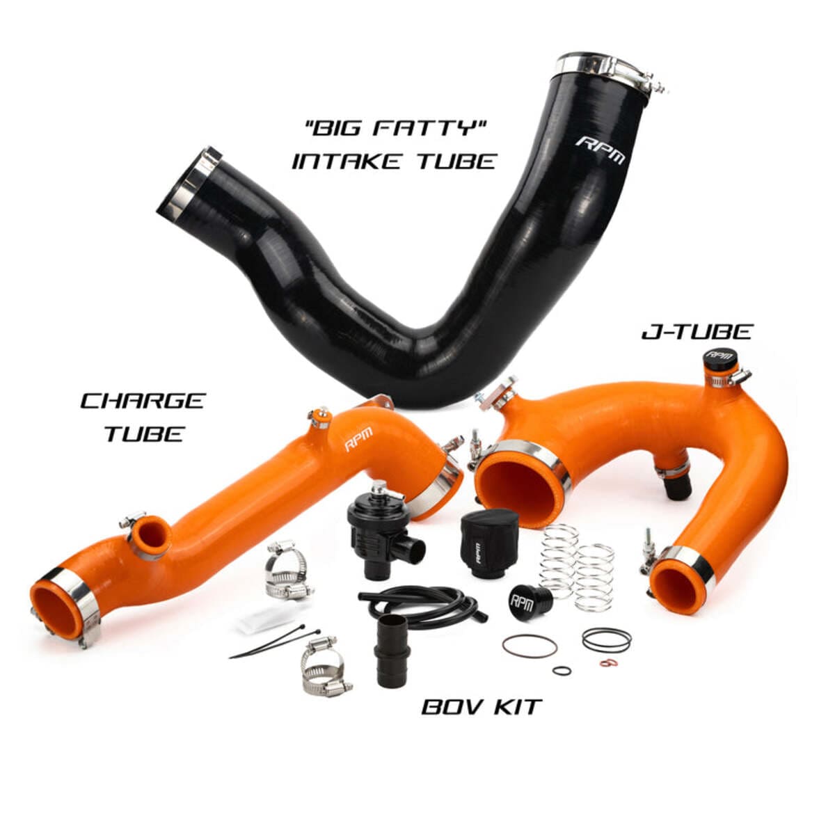 RPM Polaris RZR Turbo R Silicone Intake J-Tube, Charge Tube w/ BOV & Intake Tube Kit