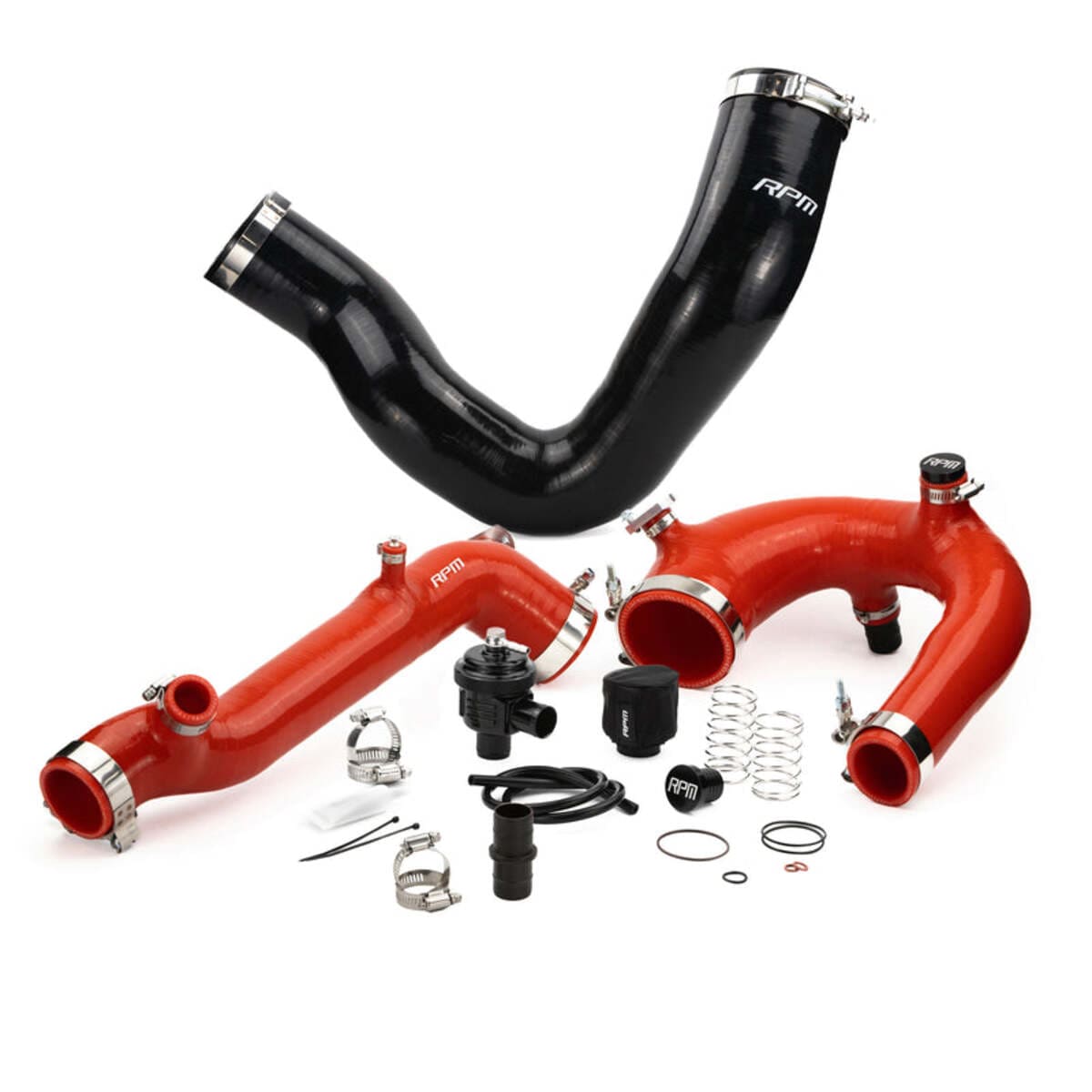RPM Polaris RZR Turbo R Silicone Intake J-Tube, Charge Tube w/ BOV & Intake Tube Kit
