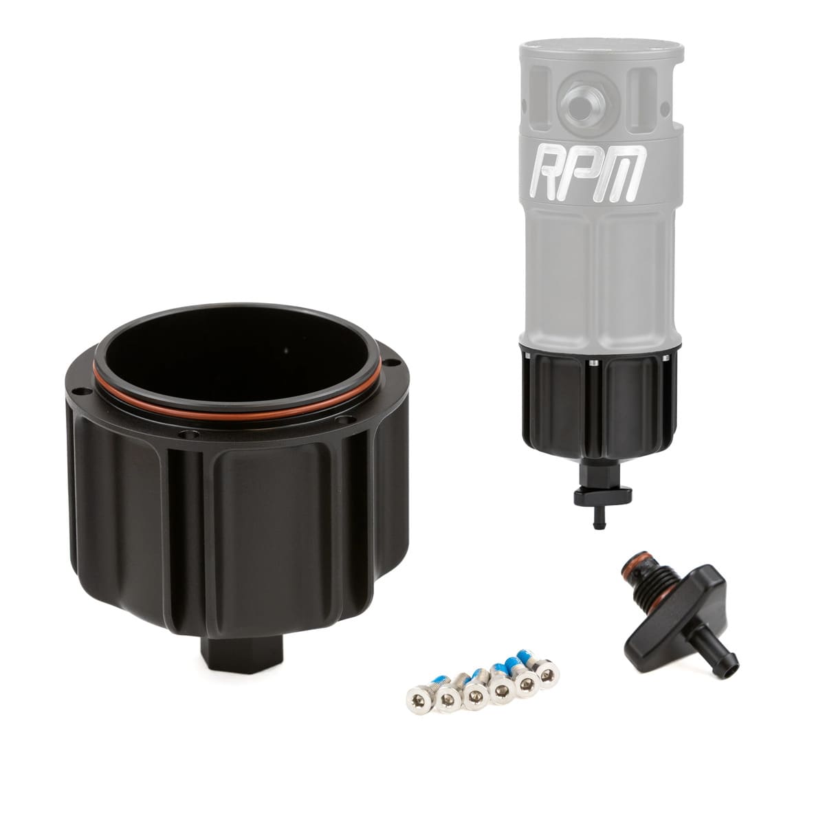 RPM Powersports 4-Stage 5.5oz High Capacity Bottom Tank Catch Can