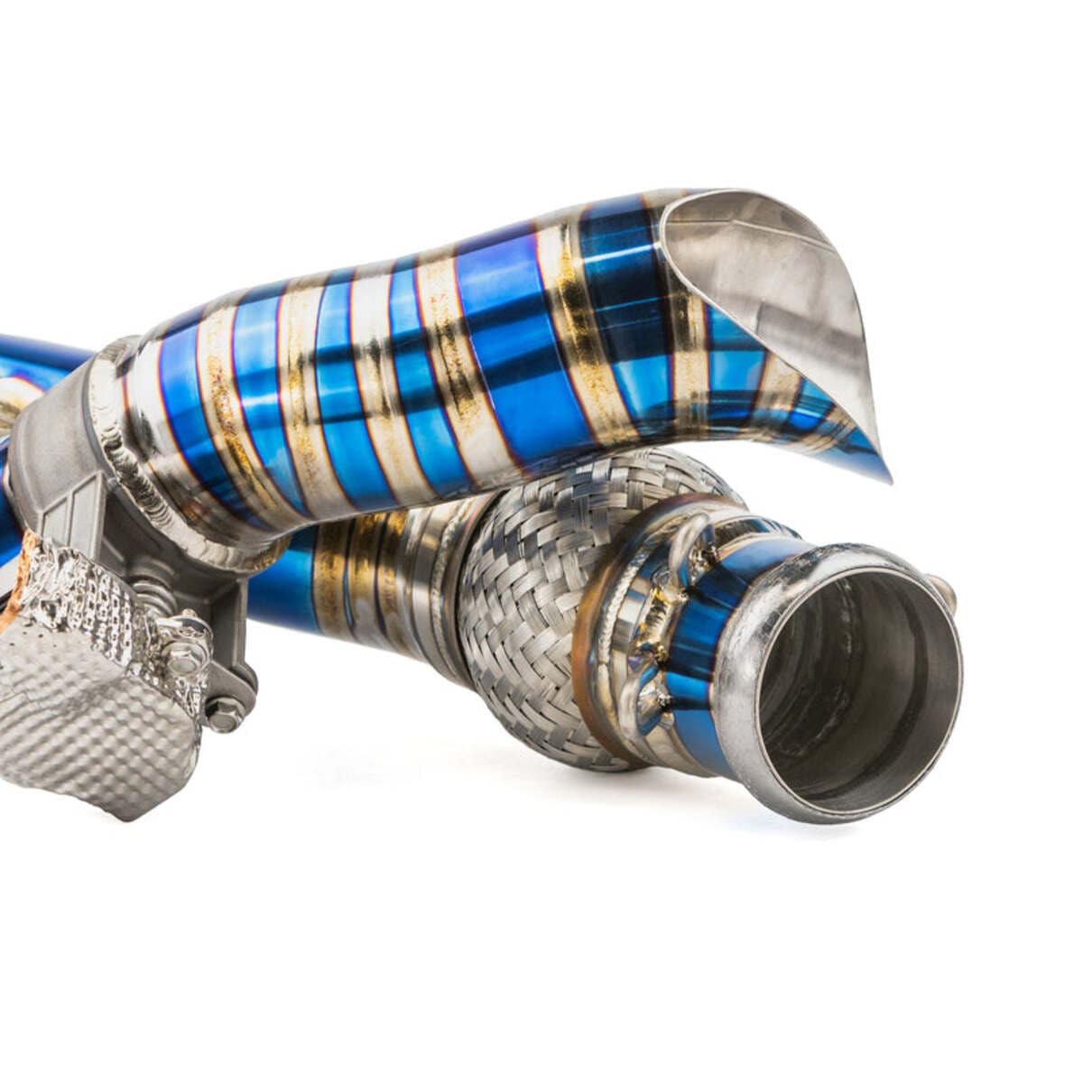 RPM Powersports Can-Am Maverick R Titanium 3" Side Exit E Valve Down Pipe