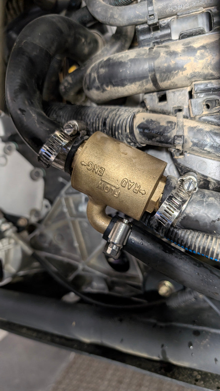 Ice Crusher Heaters UTV Inline Coolant Bypass Thermostat MaxStat