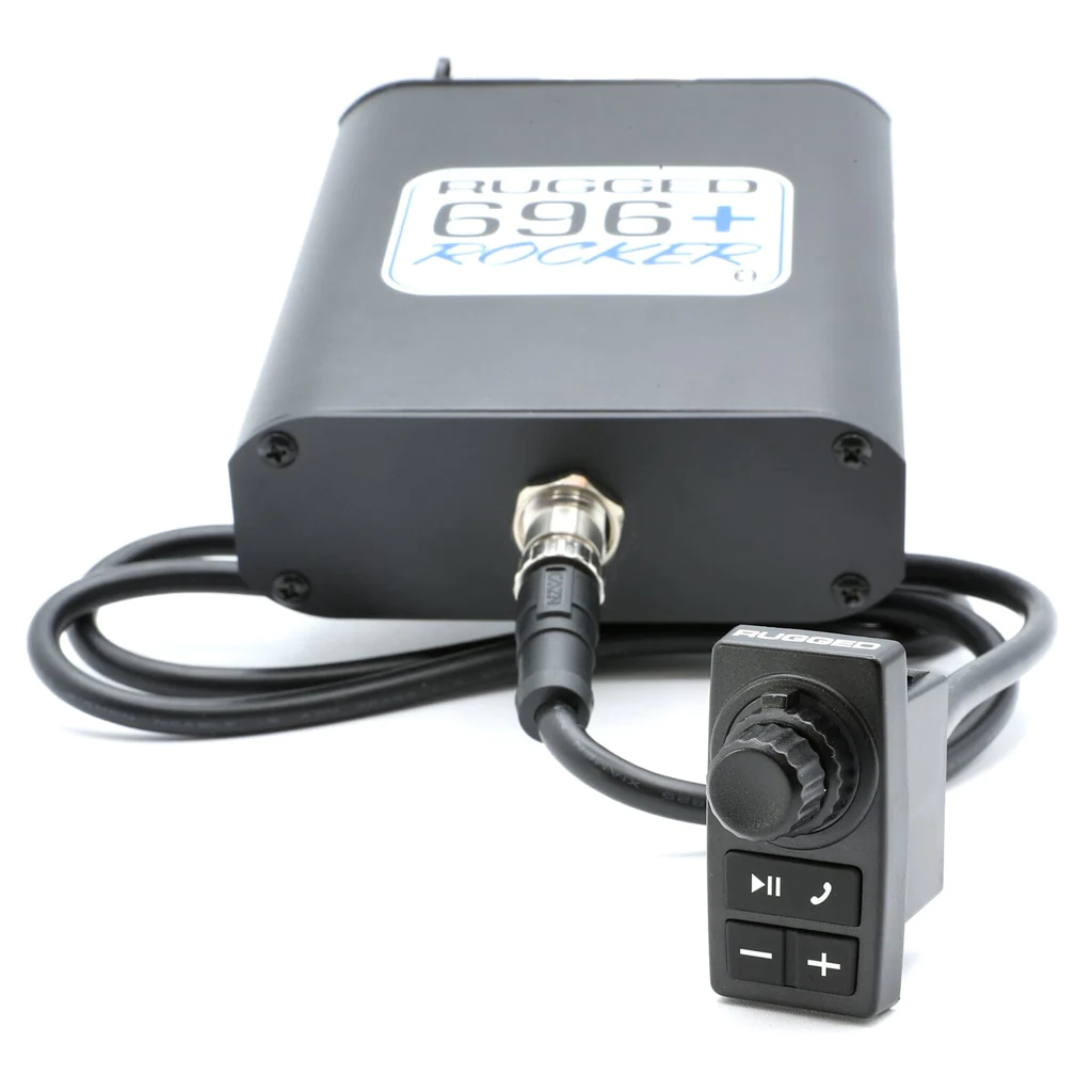 Rugged Radios 696 PLUS REMOTE HEAD Complete Master Communication Kit with Intercom and 2-Way Radio