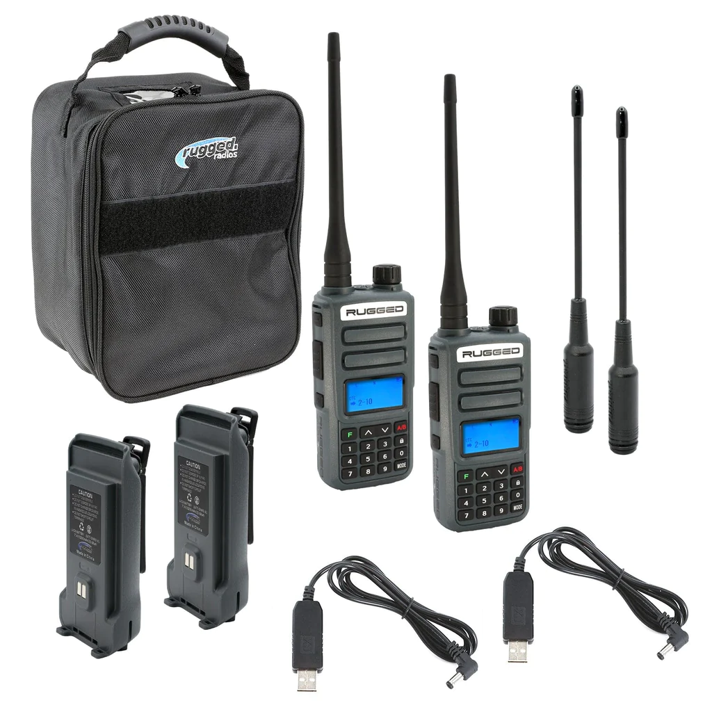 Rugged Radios ADVENTURE PACK - Rugged GMR2 GMRS and FRS Hand Held Radios pair