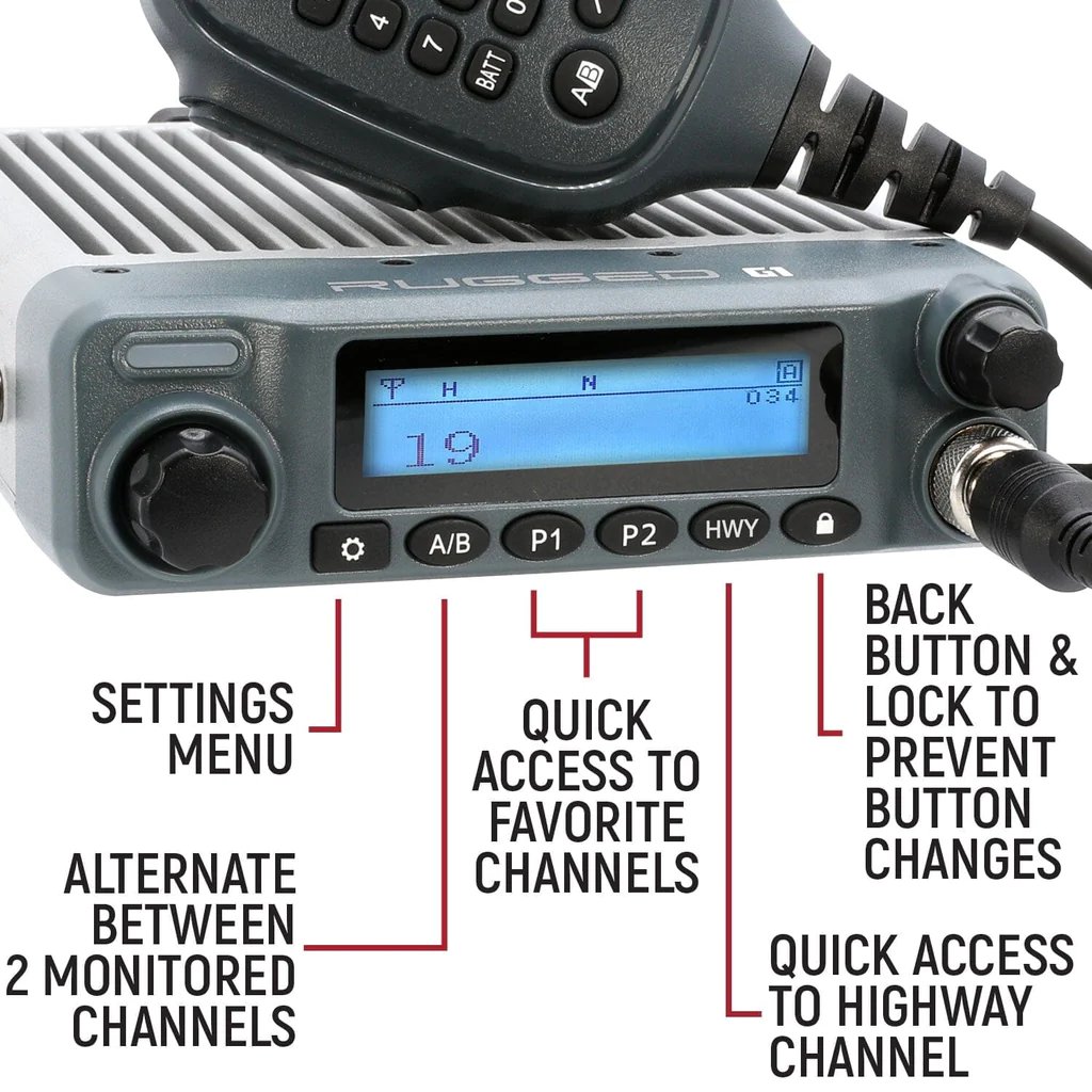 Rugged Radios Rugged G1 Adventure Series Waterproof GMRS Mobile Radio Kit