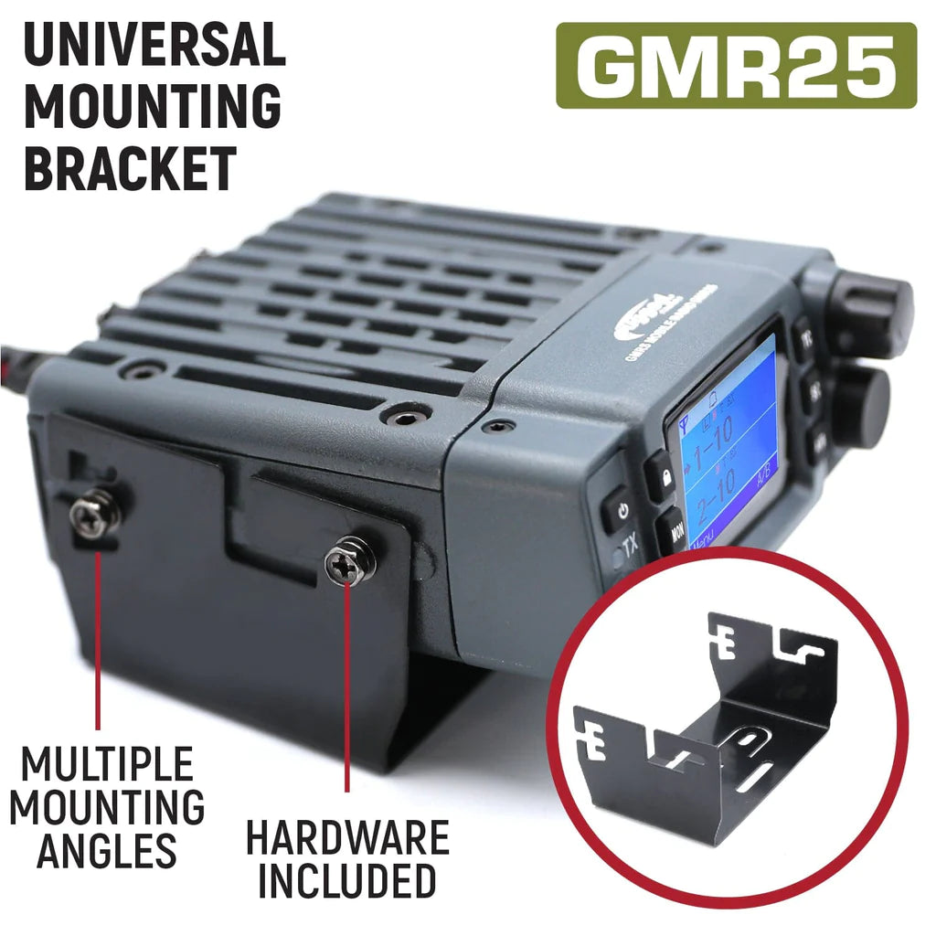 Rugged Radios Adventure Radio Kit - GMR25 Waterproof GMRS Mobile Radio Kit and External Speaker