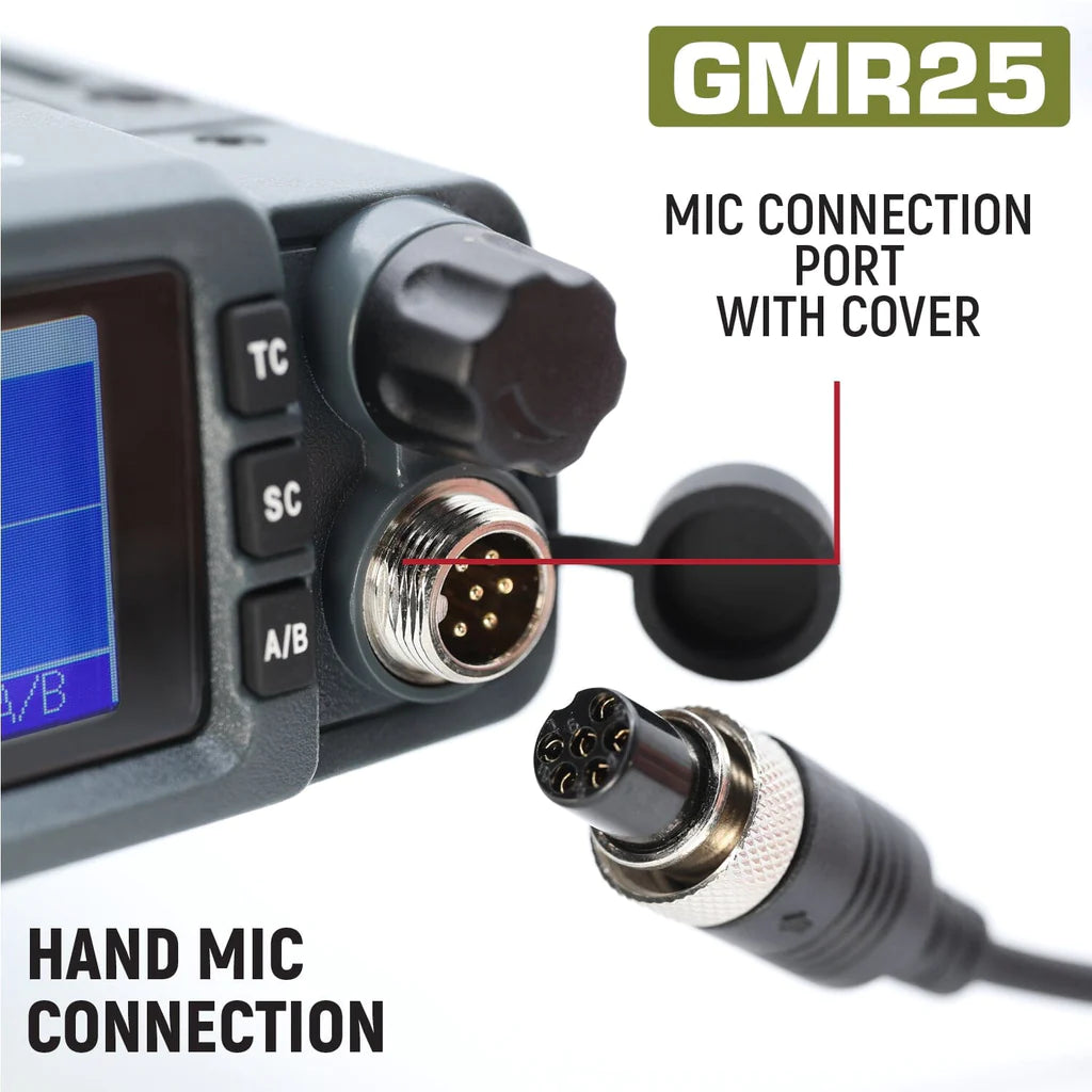 Rugged Radios Adventure Radio Kit - GMR25 Waterproof GMRS Mobile Radio Kit and External Speaker