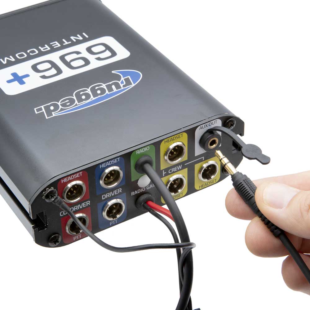 Rugged Radios Audio Recording Cable for 696 PLUS Intercom - 3 ft Long - 3.5mm to 3.5mm