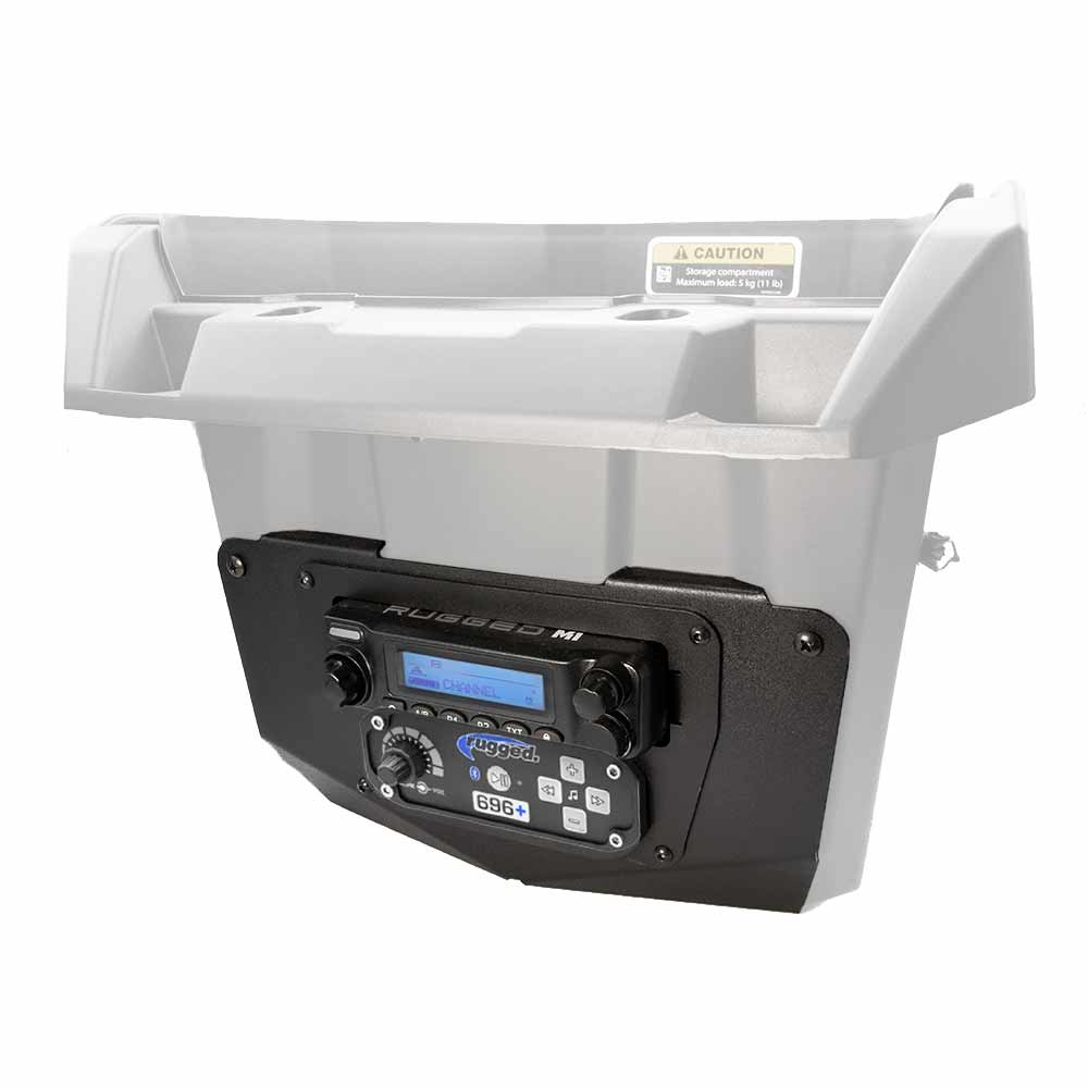 Rugged Radios Can-Am Commander and Maverick Complete Communication Kit with Intercom and 2-Way Radio - Glove Box Mount