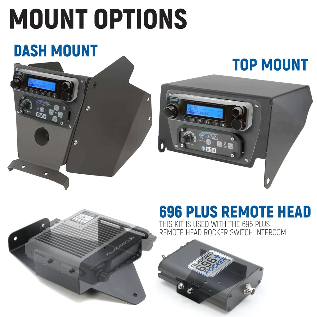 Rugged Radios Can-Am Maverick X3 Complete Communication Kit with Intercom and 2-Way Radio