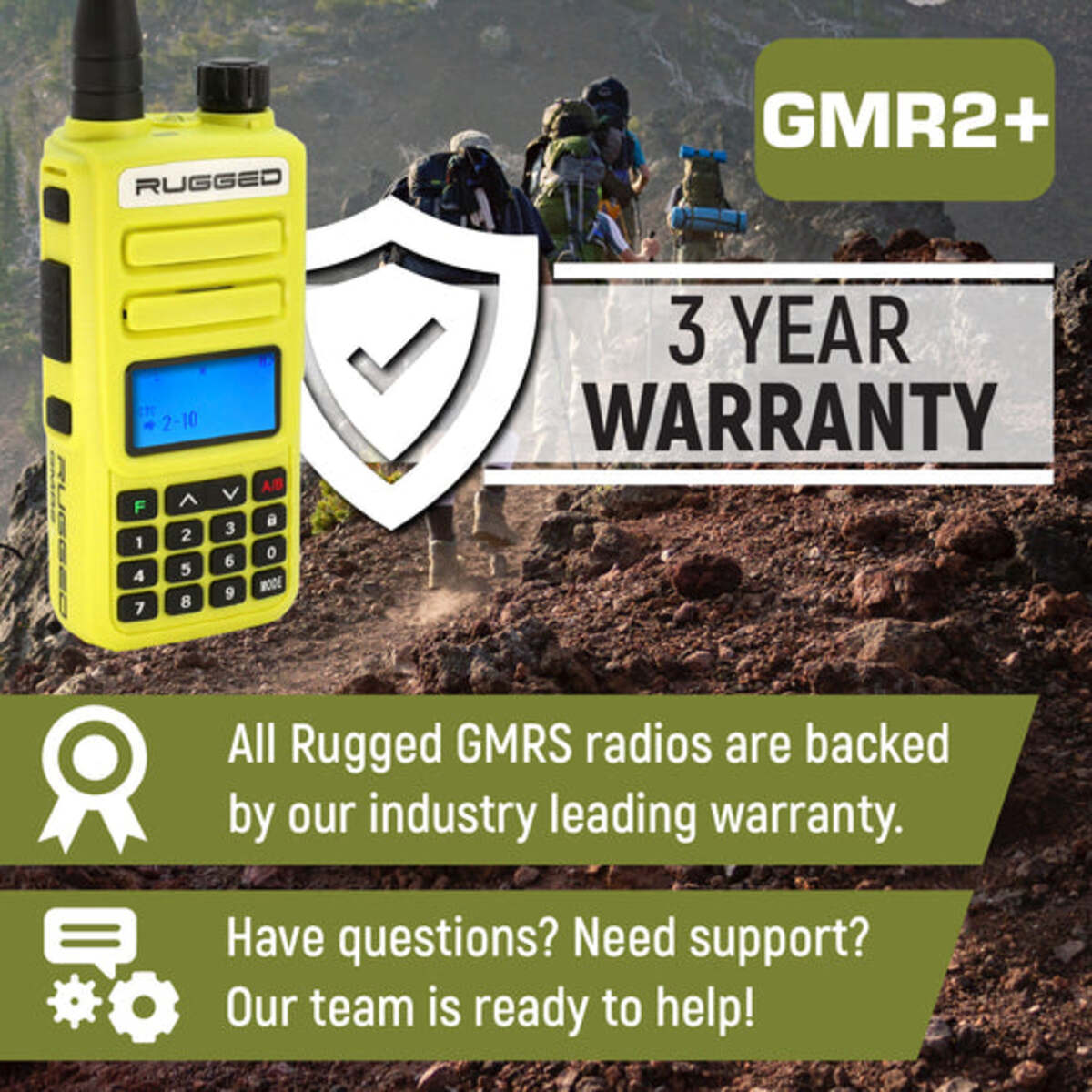 Rugged Radios GO BAG - High Visibility GMR2 PLUS Emergency Radio Bundle