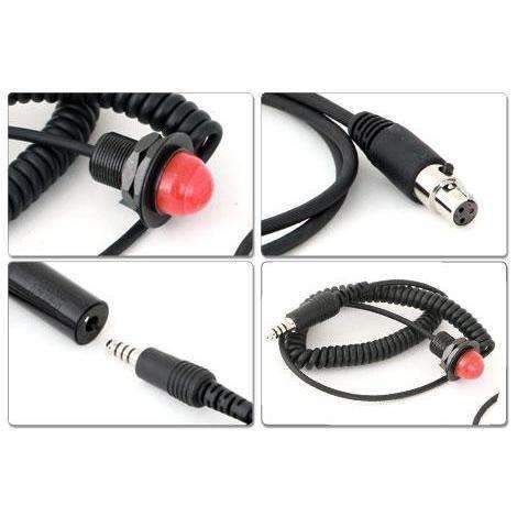 Rugged Radios Hole Mount Steering Wheel Quick Disconnect Push to Talk (PTT)