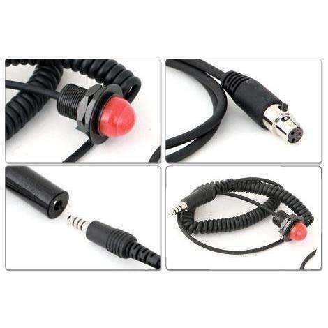 Rugged Radios Hole Mount Steering Wheel Quick Disconnect Push to Talk (PTT) Kit