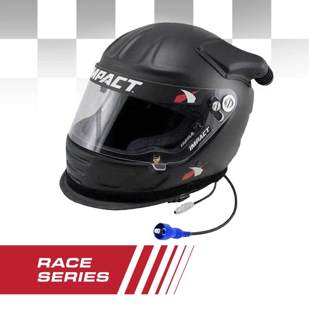 Rugged Radios Impact Race Offset Air Draft OS20 Helmet With Offroad Wired Helmet Kit