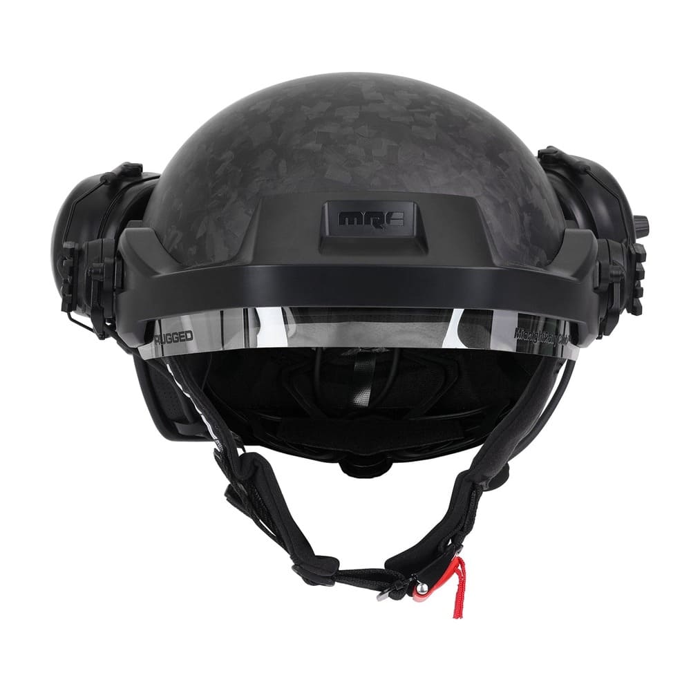 Rugged Radios MRC Opposition Half Helmet With Rail Mounted Headset - Dot