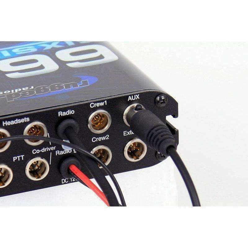Rugged Radios Music Input and Audio Record Connect Cable for Intercom AUX Port