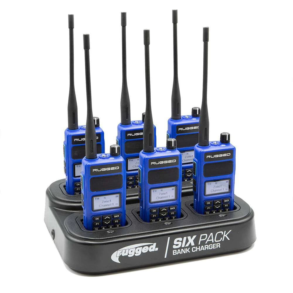 Rugged Radios R1 Handheld Radio 6-Pack Bank Charger
