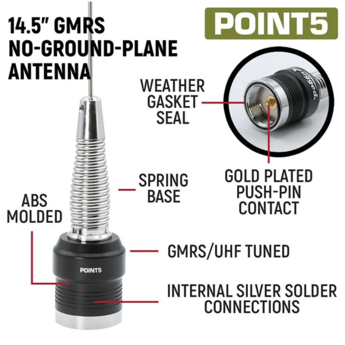 Rugged Radios Rambler G4 GMRS Mobile Radio & Antenna Kit