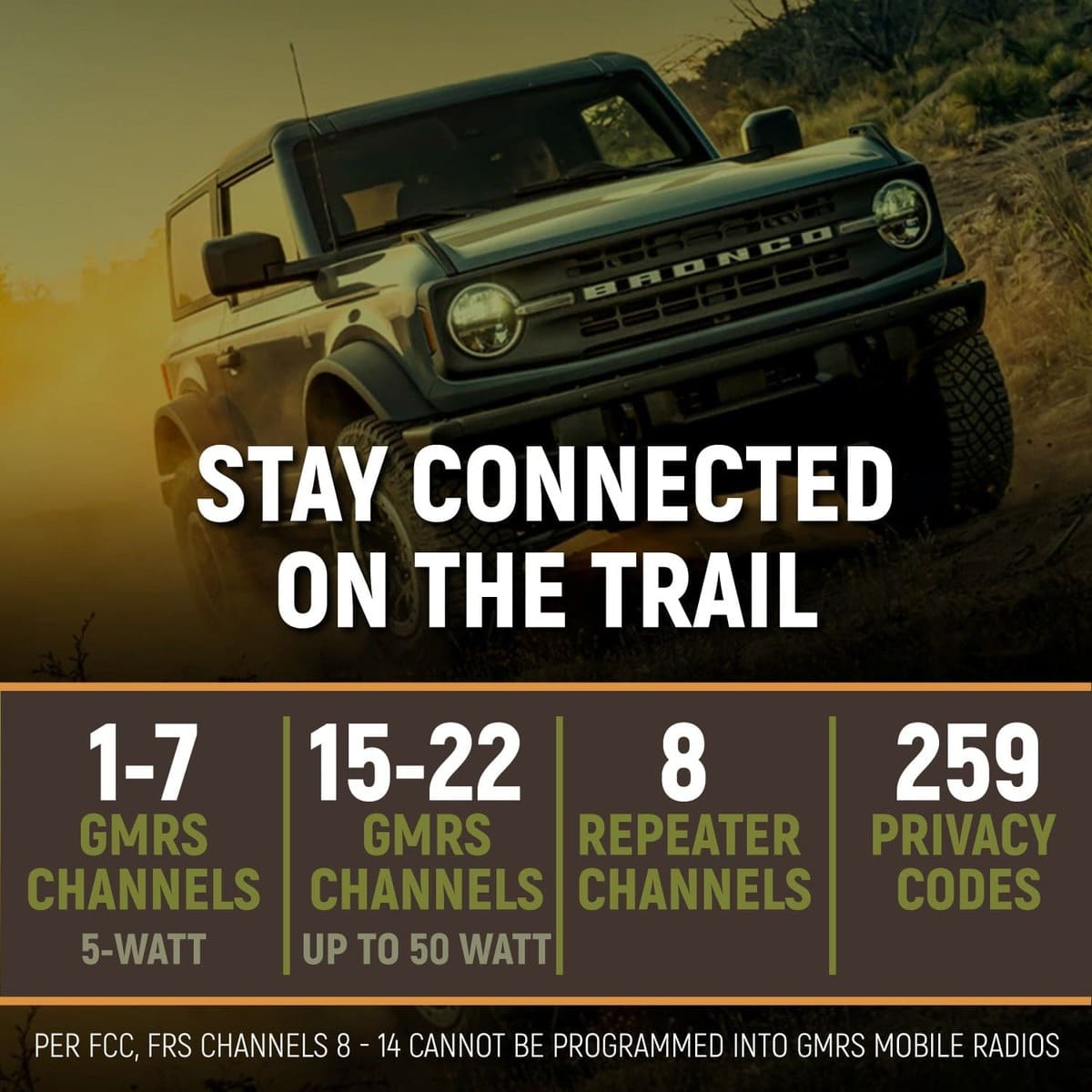 Rugged Radios Rambler G4 GMRS Mobile Radio