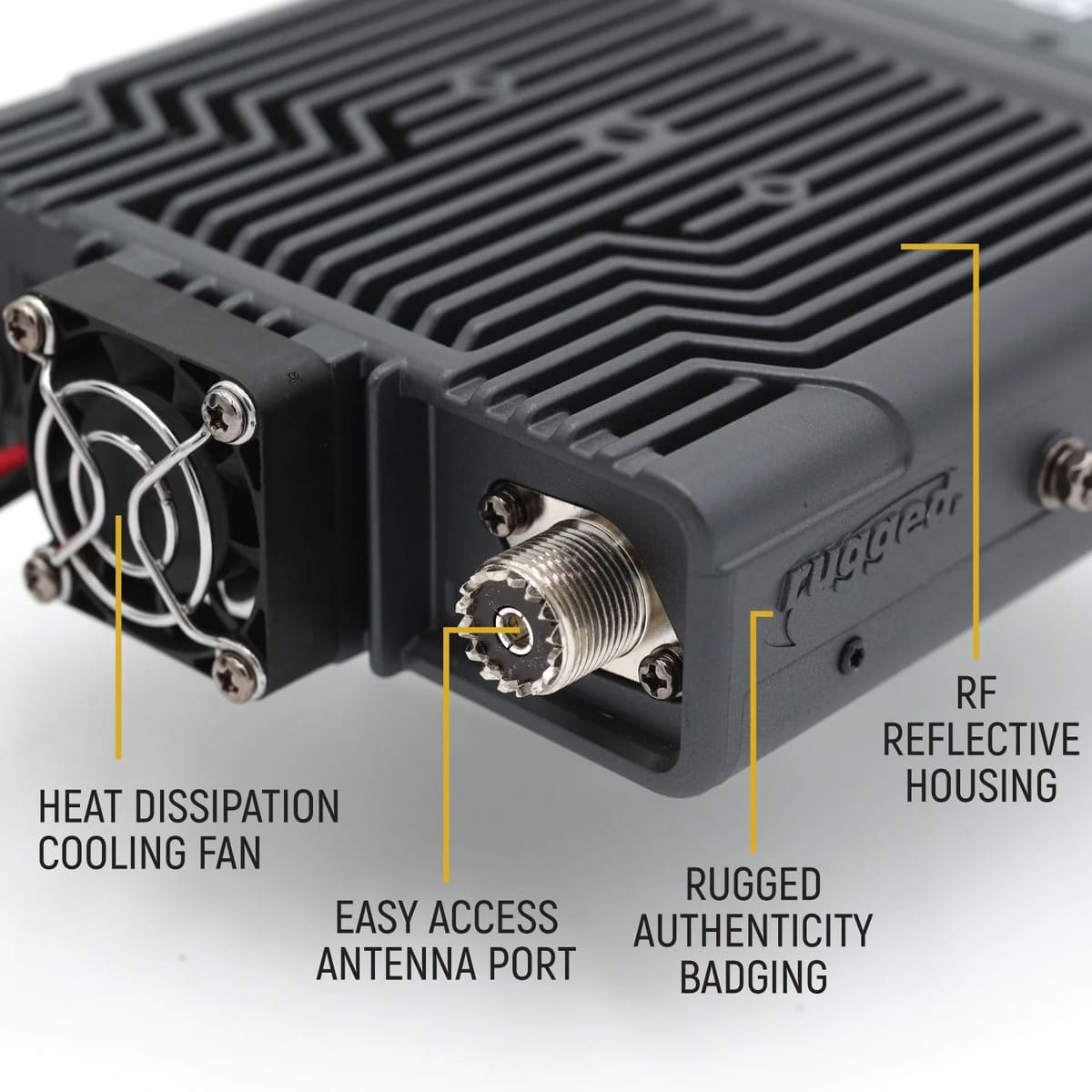 Rugged Radios Rambler G4 High Power GMRS Mobile Radio & External Speaker Kit
