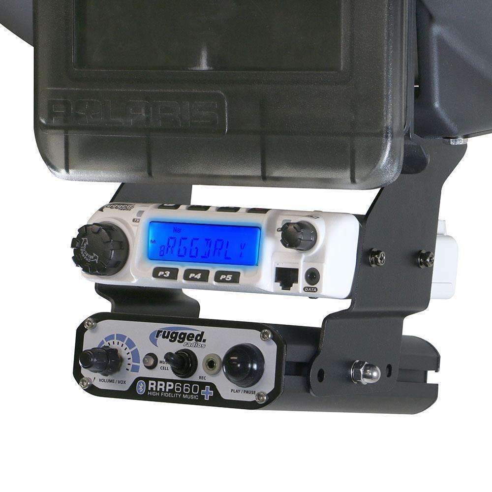 Rugged Radios Polaris RZR Below Dash Mount for RM60 Radio & Intercom