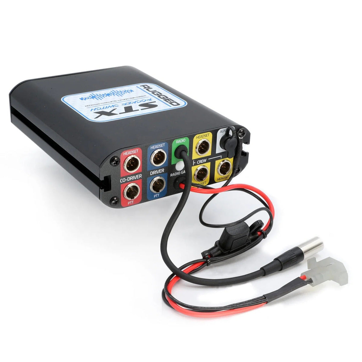 Rugged Radios STX Remote Head Stereo High Fidelity Intercom with Bluetooth Music