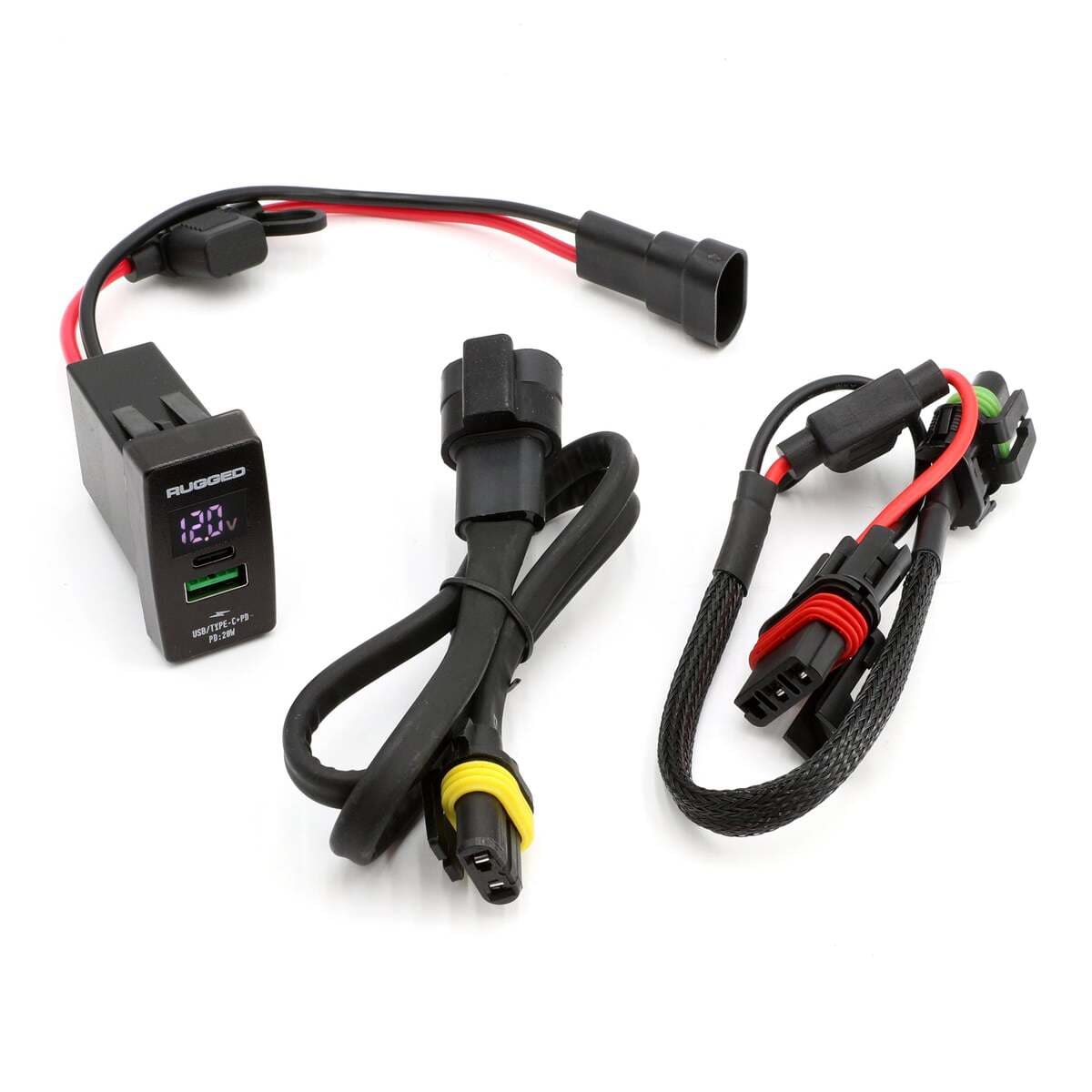 Rugged Radios USB Rocker Switch Hub Kit for UTV Pulse Bars