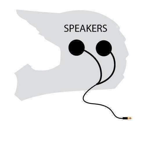 Rugged Radios Alpha Audio Velcro Mount Helmet Speakers - Stereo 3.5mm