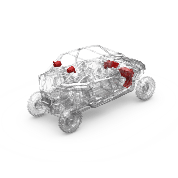 Rockford Fosgate 2019+ RZR Pro XP, Pro R, Turbo R Stage 4 Audio System For Ride Command