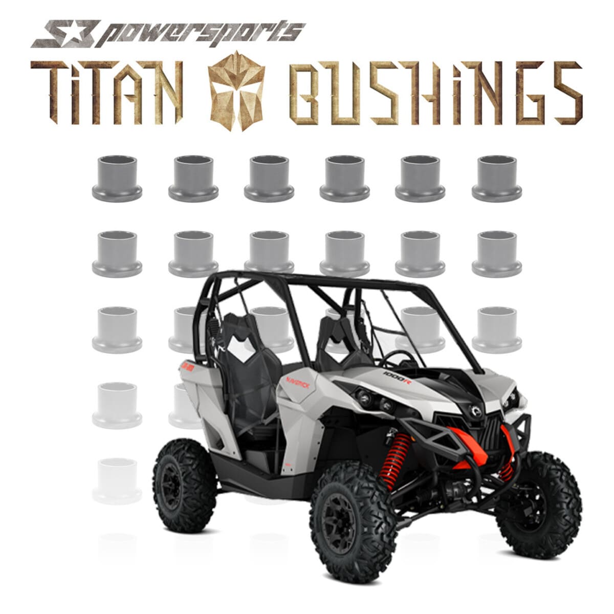 S3 Power Sports '15+ Can-Am Maverick X3 Titan A-Arm Bushing Kits