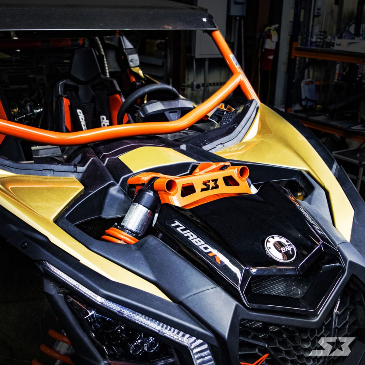S3 Powersports '17+ Can-Am Maverick X3 Front Shock Tower Brace