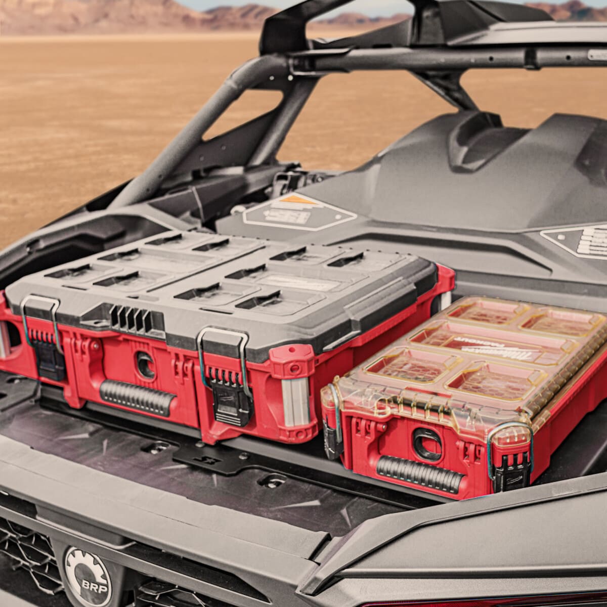 S3 Powersports '24+ Can-Am Maverick R Milwaukee Packout Bed Mount