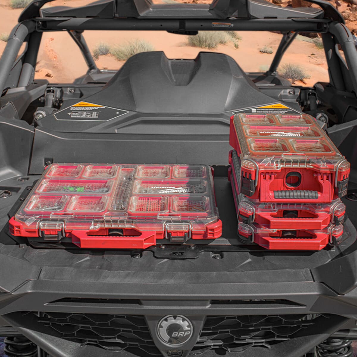 S3 Powersports '24+ Can-Am Maverick R Milwaukee Packout Bed Mount