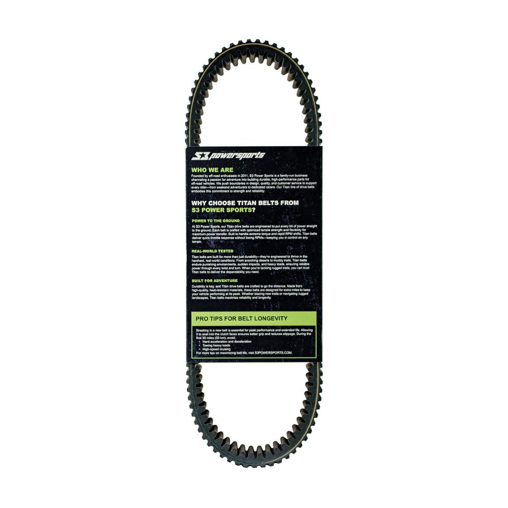 S3 Powersports '26+ Can-Am Defender HD11 Drive Belts